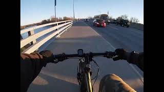 Bike ride along the Mohawk River from the Casino to the rail trail in Schenectady gopro adventure [upl. by Ibbie]