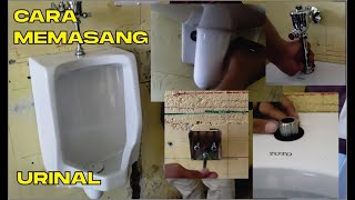 CARA PEMASANGAN URINAL DENGAN MUDAH  KELOMPOK 1 A2 2022 [upl. by Walford]