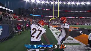 Anthony Richardson throws a PICK 6 to Jordan Battle for touchdown Week 3 2024 NFL Preseason [upl. by Pearlstein]