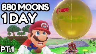 I collected ALL 880 Moons in Super Mario Odyssey in a single day 12 [upl. by Hansiain]