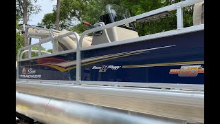 2023 Sun Tracker Bass Buggy 18 DLX Pontoon Boat Review [upl. by Eniksre]