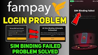 fampay wrong sim card chosen problem  fampay all sim binding attempts exhausted problem [upl. by Eniamret]