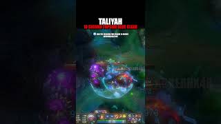 Taliyah 10 second jungle clear [upl. by Leay359]