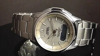 カシオ ソーラー電波腕時計ウェーブセプター（CASIO WAVE CEPTOR）WVAM630D9AJFの動画 [upl. by Eerb927]