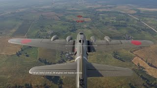 B17E Bomber Test Drive in War Thunder HDR Graphics [upl. by Haidabo]