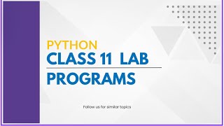 Python class 11 lab programspython python programming shortvideo viralvideo computer computer [upl. by Cirda]