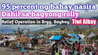 Typhoon Rolly damage in coastal barangay of Tiwi Albay x Relief Operation [upl. by Akehsyt]