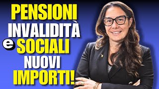 PENSIONI 2024 NUOVI IMPORTI DELLE PENSIONI INVALIDITÀ E SOCIALI [upl. by Meer]