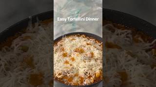 Easy Tortellini Pasta Dinner recipe recipes yummyfood asmrsounds dinner [upl. by Annasus]