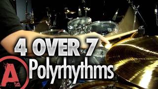 4 Over 7 Polyrhythms  Advanced Drum Lessons [upl. by Saisoj764]