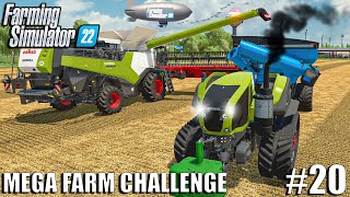 Harvesting SOYBEANS with CLAAS ROBOTS  MEGA FARM Challenge  Farming Simulator 22 [upl. by Narcis]