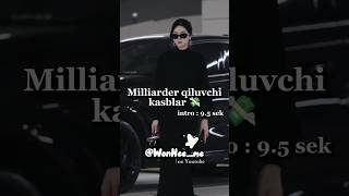 Milliarder qiluvchi kasblar 💸  wonheeme obunabolishniunutmang [upl. by Sida724]