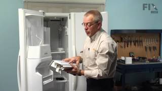 Whirlpool Refrigerator Repair  How to Replace the Ice Maker [upl. by Ahsyt]