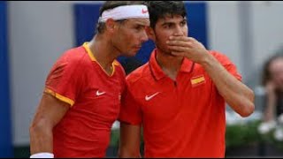 Carlos Alcaraz  Rafael Nadal vs Austin Krajicek  Rajeev Ram  Doubles  Olympics 2024 [upl. by Kristien]