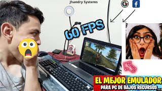 🚀EL MEJOR EMUL4DOR PARA JUGAR FREEFIRE EN PC DE BAJOS RECURSOS USA 1 GB RAM sin LAG ✅ [upl. by Ahsiekal]