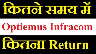 Optiemus Infracom share latest news  कितने Time की Holding पे कितना Return मिलेगा [upl. by Eronaele]