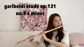 gariboldi flute etude op131 가리볼디 플룻 에튀드 no4 e minor [upl. by Rydder852]