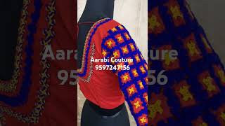 Kutch embroidered blouse to match a silk cotton saree [upl. by Abott]