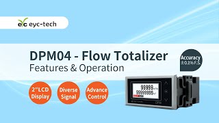 Instrument of Choice for Monitoring Flow  eyctech DPM04 Flow Totalizer [upl. by Ecirehc]