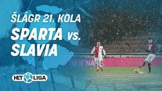 Šlágr 21 kola HET ligy Sparta  Slavia 33 17032018 [upl. by Petuu]