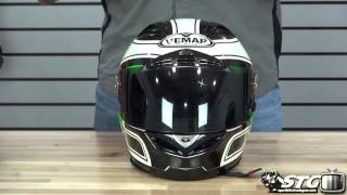 Vemar Eclipse Helmet Review from Sportbiketrackgearcom [upl. by Ydnyc]