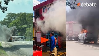 Villahermosa en llamas bloqueos carreteros e incendios en la capital de Tabasco [upl. by Suiratnauq]