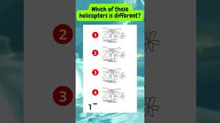 Which of these helicopters is different [upl. by Josefina]