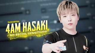 NEW 4AM HASAKI SENSITIVITY 2021 No Gyroscope  PUBG Mobile Best Sensitivity [upl. by Steinke]