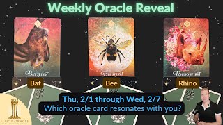 Weekly Oracle Reveal 🔮✨  Tarot Reading for Feb 1 to Feb 7  Elliot Oracle 🦇 🐝 🦏 [upl. by Ginsburg]