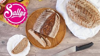 Weizenmischbrot selbst gemacht  Brot einfach selbst gemacht  Sallys Welt [upl. by Halimaj]