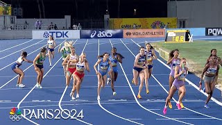 USA blows out the competition in womens 4x400m at World Athletics Relays  NBC Sports [upl. by Fiann]