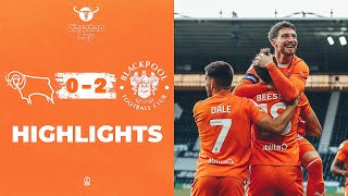 Highlights  Derby County v Blackpool [upl. by Tommy502]