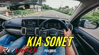 2024 KIA SONET HTX  15L Diesel  114Bhp  povtestdrive 161  RevLimits  revlimits kiasonet [upl. by Farmelo]