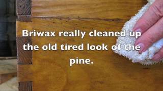 Restoring an antique pine blanket chest using Briwax  TRG Products 8003274929 BriwaxTRGcom [upl. by Eilrak]