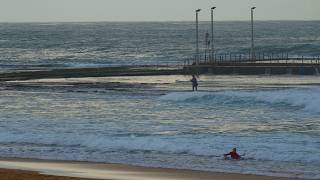 Sunset Surfing Mona Vale Beach Sydney North Coast NSW Australia Part 2 [upl. by Lekym547]