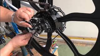 HowTo  Removing the Wheel of a HubDrive eBike [upl. by Ahsaz]