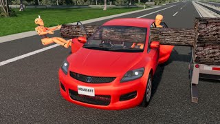 Amazing BeamNG VideoDangerous Driving and Car Crashes 01BeamNG Drive [upl. by Kiel]