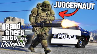 JUGGERNAUTS TAKE OVER THE CITY IN GTA RP [upl. by Nolyaw]