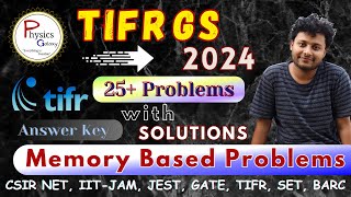 TIFR GS 2024 Memory Based Problems amp Solutions  PHYSICS GALAXY  physicsgalaxy1537 [upl. by Eiramnerual]