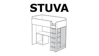 How to assemble the STUVA storage unit [upl. by Yenohtna82]