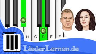 Rosenstolz  Liebe ist alles  Klavier lernen  Musiknoten  Akkorde [upl. by Ennire]