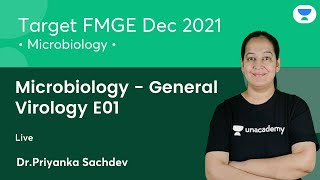 Microbiology  General Virology E01 FMGE Dec21  Lets crack NEET PG  DrPriyanka Sachdev [upl. by Jock]