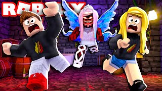 Can I Escape Evil Leah Ashe in Roblox with PrestonPlayz [upl. by Aseeral15]