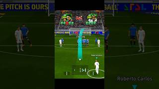 Albert Ferrer Vs Robarto Carlos stunning shot challenge 🔥 efootball efootball2025 ytshorts [upl. by Rotce690]