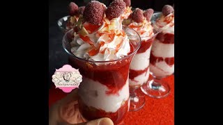 HIMBEERTRAUM DESSERT😍Leckerer Nachtisch👉 PampS Backparadies [upl. by Rimidalg255]