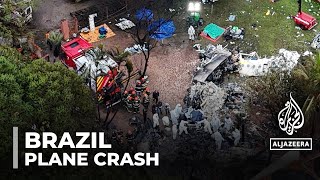 All bodies recovered after 62 die in Brazil plane crash [upl. by Eirehc23]