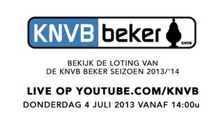 LIVESTREAM KNVB Beker 201314 Loting [upl. by Ssac341]