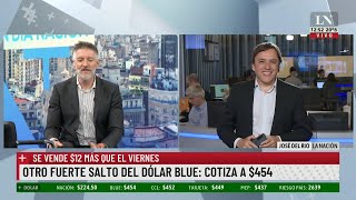 Otro fuerta salto del dólar blue cotiza a 454 [upl. by Auqenehs]