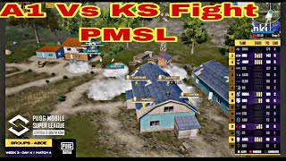 A1 Vs Ks Fight PMSL Pubg Mobile Tournament 🇧🇩🇧🇩 [upl. by Nnylyam965]