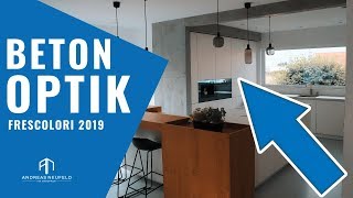 Betonoptik mit Frescoton von Frescolori  Der Wandprofi 2019 [upl. by Barta]